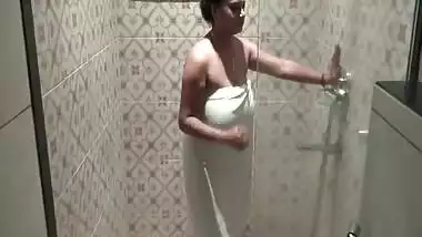 Bengali Model Priya Bathing