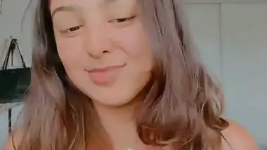 Viral Instagram influencer boobs show and pressing