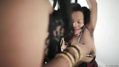 Indian Mistress seduces Submissive Ebony into Kinky Sex