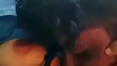 Outdoor boobs sucking of a college babe