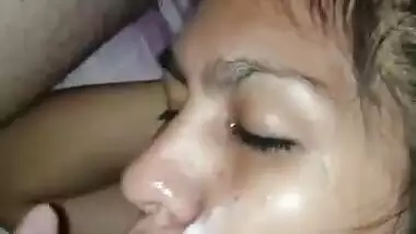 Sucking The Cock With Cum On Her Face Part 2 - Mamada De Pija Y Lechita En Cara Parte 2