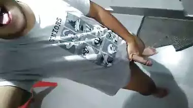 Indian college guy exposing big dick