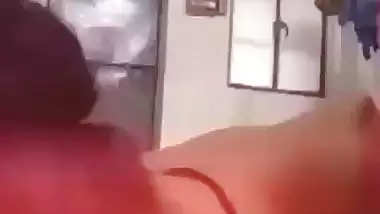 Married wife in bra gagging lover dick viral MMS