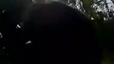 Village couple Outdoor romance and Boob sucking