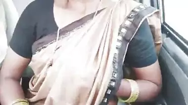 Indian call girl car sex Telugu dirty talks.