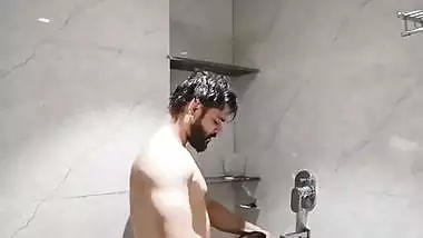 Wild GF enjoys shower sex with his kinky BF