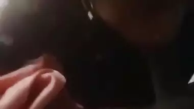 Showing boobs and giving blowjob to lover 4 clips