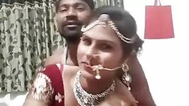 Suhagraat bhabhi smooch boob press