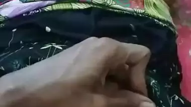 Bhabhi sucking cock and hubby pressing her boobs hard