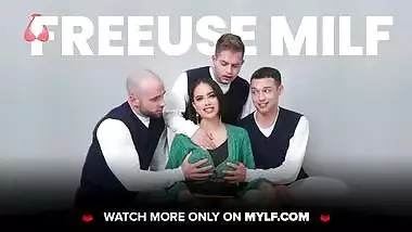 Mylf - Lonely Cougar Brooke Beretta Lets Perv Stepson Play With Her Massive Tits And Makes Him Cum