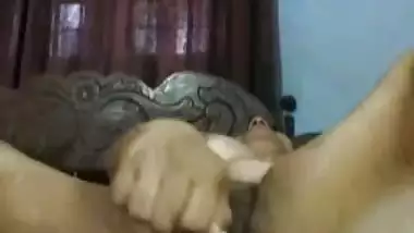 Fingering and kela masturbation with dildo sex of Indian wife